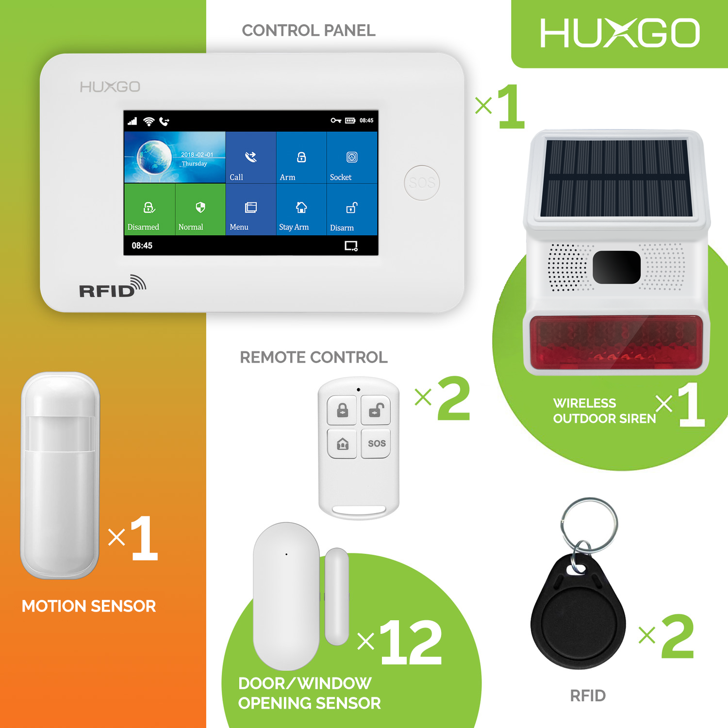 Wireless Home Security System SET - HXA003