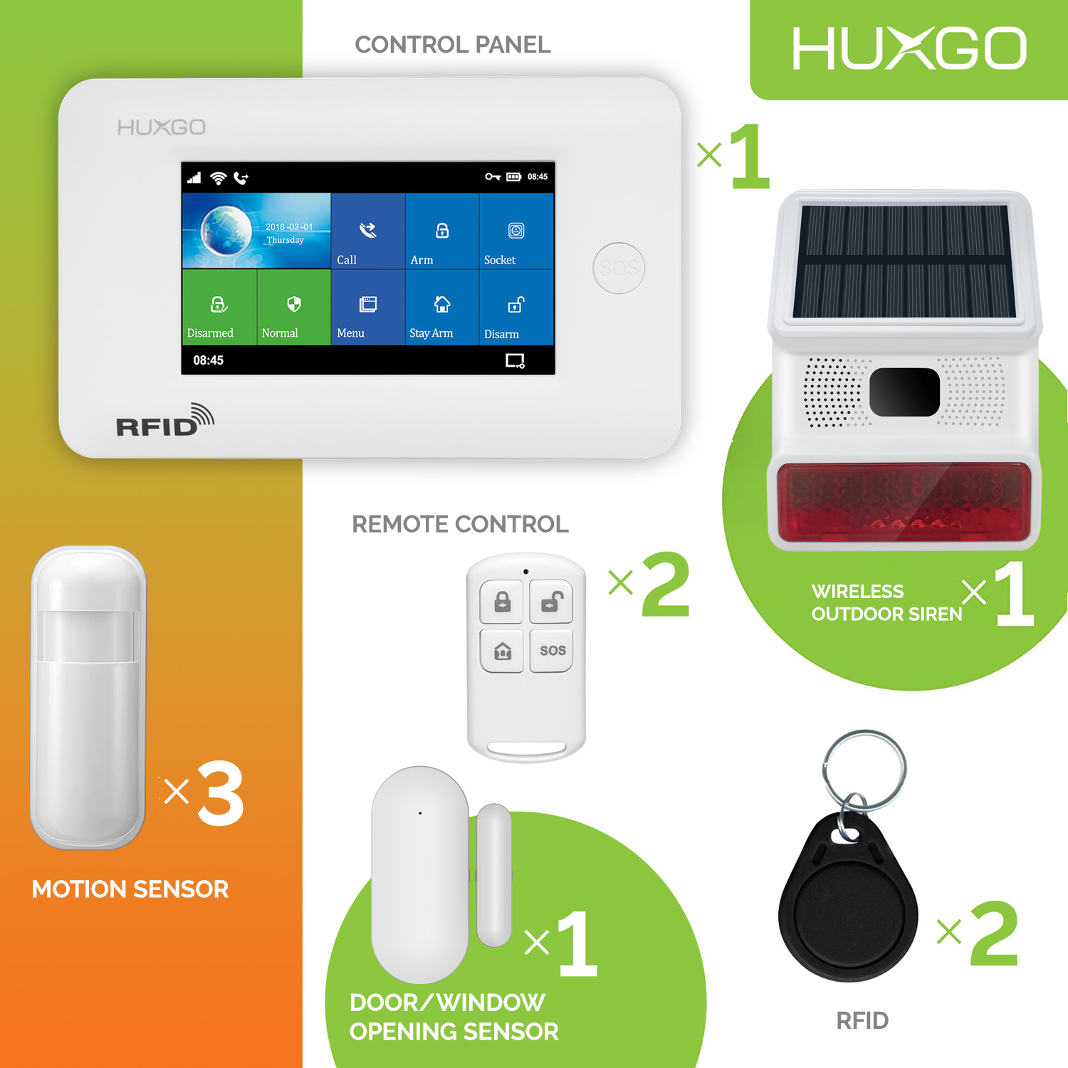 Wireless Home Security System SET - HXA003