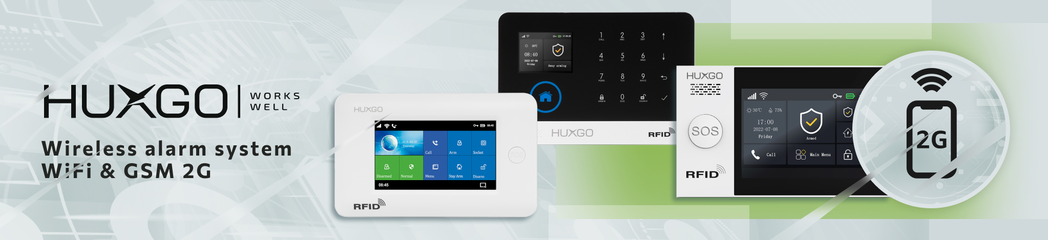 Wireless Security System, Home Alarm System, detectors, sensors