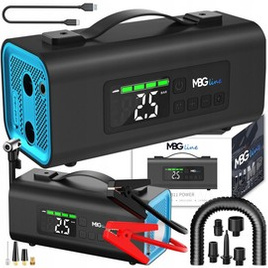 MBG Line® 811 Power – Multifunctional Jump Starter with Air Compressor, Air Pump, Flashlight, and PD30W Power Bank