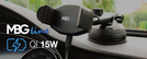 MBG line® HC33 - Car holder with wireless charger for 55-88 mm Wide Phones