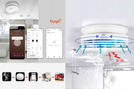 HUXGO® HXA433 Détecteur de fumée WiFi sans fil - Compatible avec l'application TUYA