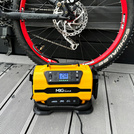 MBG Line® 845 PRO – Dual-Power Car Air Compressor 12V/230V with Inflator, LED Light, Auto-Stop & Carrying Case