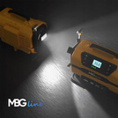 MBG Line® 845 PRO – Compresseur d’air multifonction 12V/230V avec gonfleur, lampe LED, arrêt automatique et sac de transport
