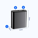 MBG Line® Q8 – mini registratore vocale spia 16GB con magnete