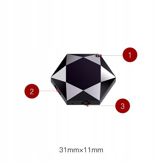 MBG Line® M6 16GB Mini-Sprachrekorder – Schlüsselanhänger / Anhänger mit Geräuscherkennung bis 1536 kbps