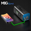 MBG Line® 811 Power – Démarreur multifonction avec compresseur, pompe à air, lampe et powerbank PD30W