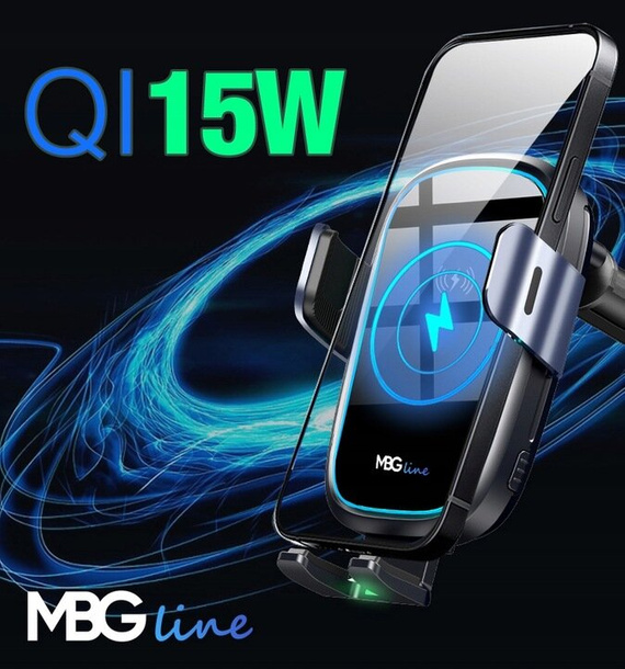 MBG line® X14 MAX - Car holder with wireless charger for 4.7 - 6.9 Inch Phone