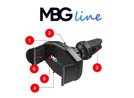 MBG line® X7+G73 - Car charger for 55-88 mm Wide Phones