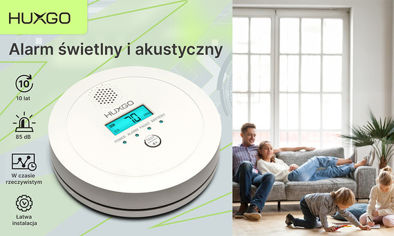 HUXGO® HXAC03 Carbon Monoxide Sensor - CO Detector