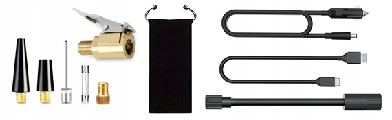 MBG Line 8466 PRO Kabelloser elektrischer Kompressor mit 4000 mAh Powerbank – Auto- und Fahrradpumpe