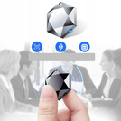 MBG Line® M6 16GB mini dictaphone espion – porte-clés / pendentif avec détection sonore jusqu’à 1536 kbps