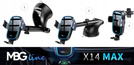 MBG line® X14 MAX - Car holder with wireless charger for 4.7 - 6.9 Inch Phone