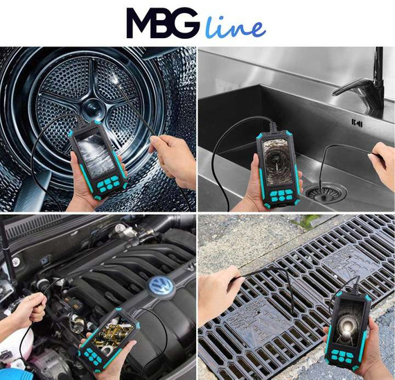 MBG line® P50 - Telecamera di ispezione con doppio obiettivo 1080p Full HD - Cavo HD da 5 m