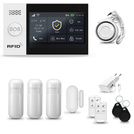 HUXGO® HXA007 - Wireless security system WiFi + GSM with 3x Motion Detector & 1x Door / window sensor | Home Alarm System SET with App TUYA