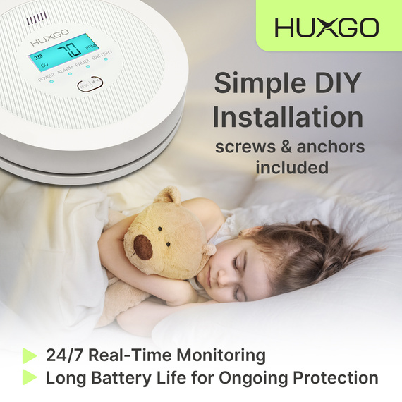HUXGO® HXAC01 - Carbon Monoxide Sensor - CO Detector