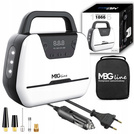 MBG line® Air Pump Car 1866 - Autokompressor 12 V mit digitaler Anzeige, LED-Licht und Adapter-Set