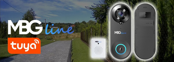 MBG line® SF W3 Negro - Videoportero con sensor PIR - Compatible con la aplicación TUYA
