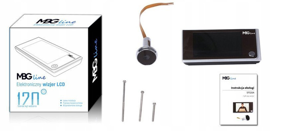 MBG line® SF520A - Electronic door viewer with 3.5 Inch LCD Display -  Wide angel 120°