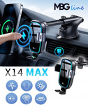 MBG line® X14 MAX - Car holder with wireless charger for 4.7 - 6.9 Inch Phone