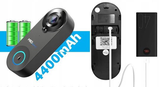MBG line® SF W3 Negro - Videoportero con sensor PIR - Compatible con la aplicación TUYA