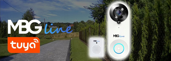 MBG line® SF W3 Blanc - Interphone vidéo avec capteur PIR - Compatible avec l'application TUYA