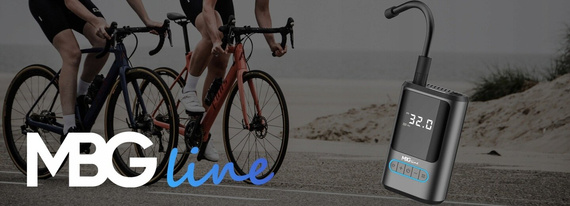 MBG Line 8466 PRO Compressore elettrico cordless con powerbank 4000 mAh – pompa per auto e bici