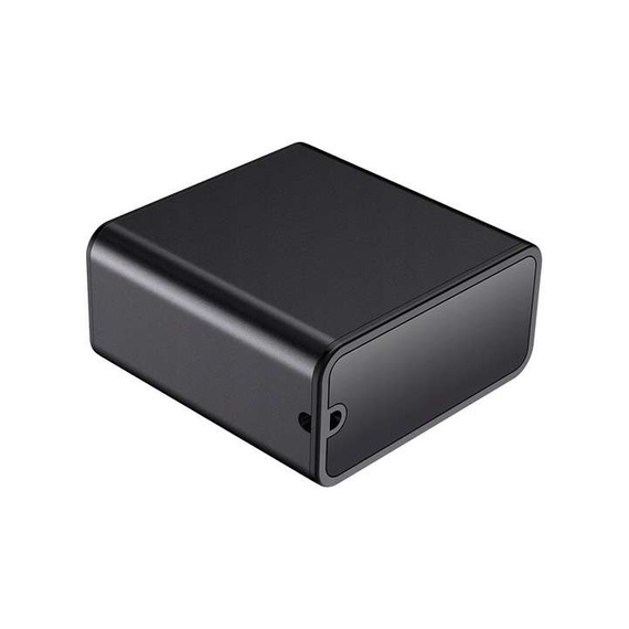 Kompakter Sprachrekorder MBG line® Q65 mit 32GB internem Speicher und leistungsstarkem 1200-mAh-Akku. Bis zu 200 Stunden Aufnahmezeit, kontinuierliche oder geräuschaktivierte Aufnahme, vollständige Diskretion und direkte Wiedergabe ohne Computer.