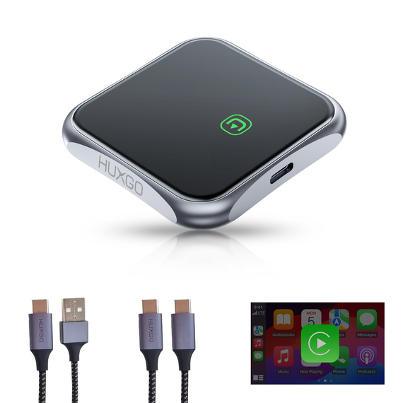 HUXGO® Wireless Adapter CarPlay compatible with Apple Devices  BY963A/C