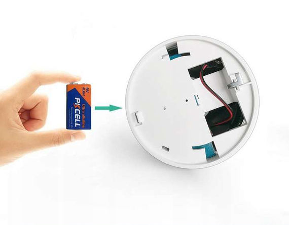HUXGO® HXA433 Détecteur de fumée WiFi sans fil - Compatible avec l'application TUYA