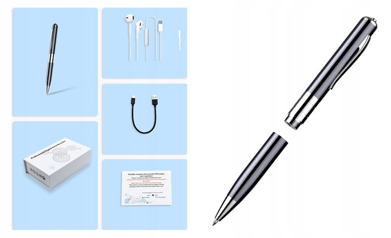 MBG Line® Q91 - stylo enregistreur vocal espion 8GB