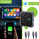 HUXGO® Adaptador inalámbrico CarPlay compatible con dispositivos Apple BY963A/C
