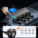 MBG line® HS75AD - 12V/24V Car Cigarette Lighter Splitter and USB Charger QC3.0 + Dual USB-C PD30W