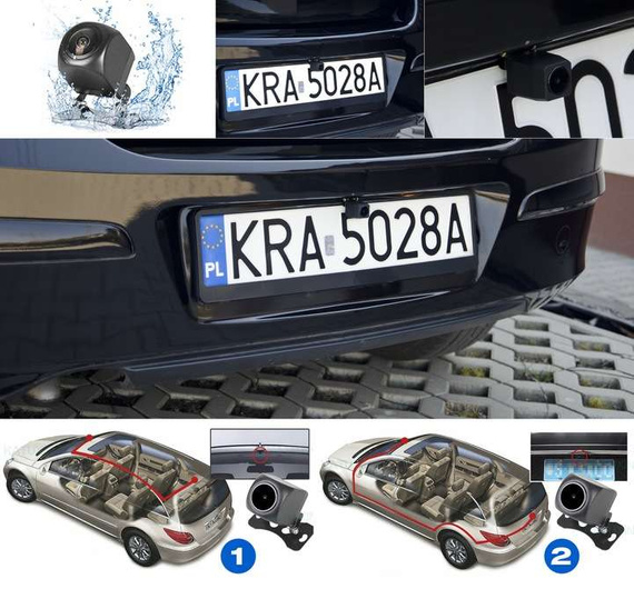 MBG line® HS900 Pro - Rückspiegelkamera fürs Auto - Profi-Parkkamera für unterwegs 2K + FHD
