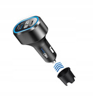 MBG line® PD79AD - Car charger with voltmeter - Cigarette lighter USB Adapter 