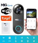 MBG line® SF W3 Negro - Videoportero con sensor PIR - Compatible con la aplicación TUYA
