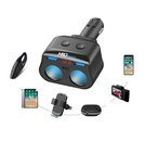 MBG line® HC69PD -  Cigarette lighter socket splitter Voltmeter Charger 2 x USB QC3.0