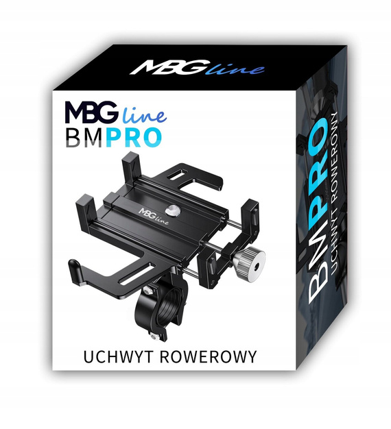 MBG line® BM PRO MH29A - Support universel en aluminium pour téléphone pour vélo, trottinette, moto avec rotation à 360°