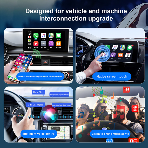 HUXGO® Adaptador inalámbrico CarPlay compatible con dispositivos Apple BY963A/C
