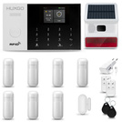 HUXGO® HXA005 - Système de sécurité sans fil Wi-Fi + GSM 4G LTE avec 7x Détecteur de Mouvement & 1x Détecteur pour porte et fenêtre avec Sirène sans fil | Système d'alarme domestique avec l'application TUYA