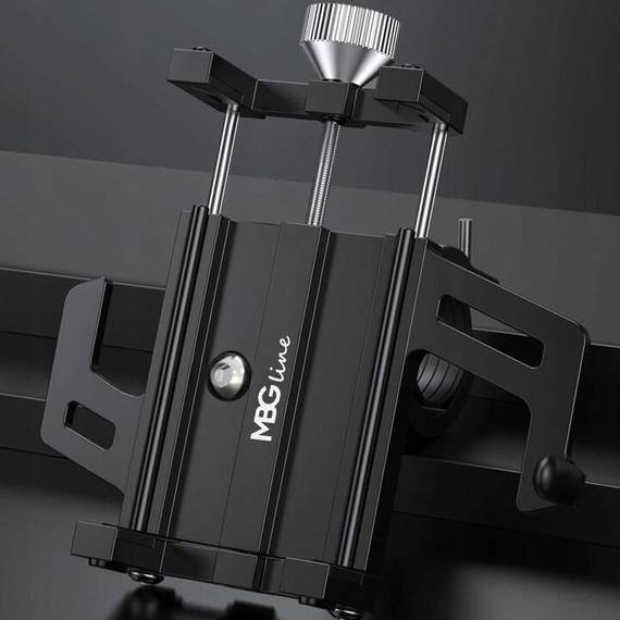 MBG line® BM PRO MH29A - Support universel en aluminium pour téléphone pour vélo, trottinette, moto avec rotation à 360°