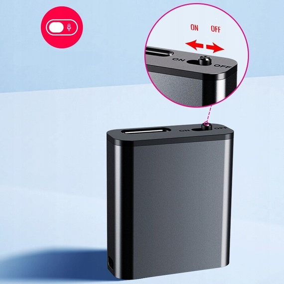 MBG Line® Q8 – Mini Spion-Diktiergerät 16GB mit Magnet