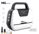 MBG line® Air Pump Car 1866 - Car Compressor 12 V with Digital Display, LED Light and Adapter set