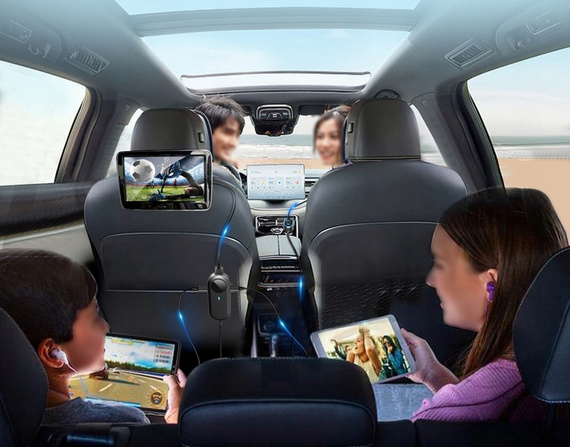 MBG Line® C79ADC MAX – Cargador de coche multipuerto con voltímetro y carga rápida QC3.0 + PD30W