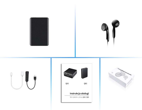 MBG line® Q85 – mini spy voice recorder 32GB, up to 300h recording, sound detection, strong magnet