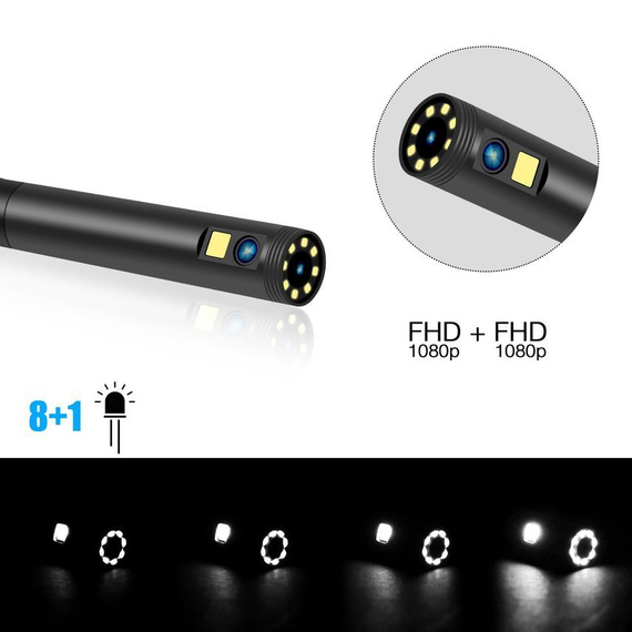 MBG line® P30 8mm - Telecamera di ispezione con obiettivo 1080p Full HD - Con cavo da 10 m