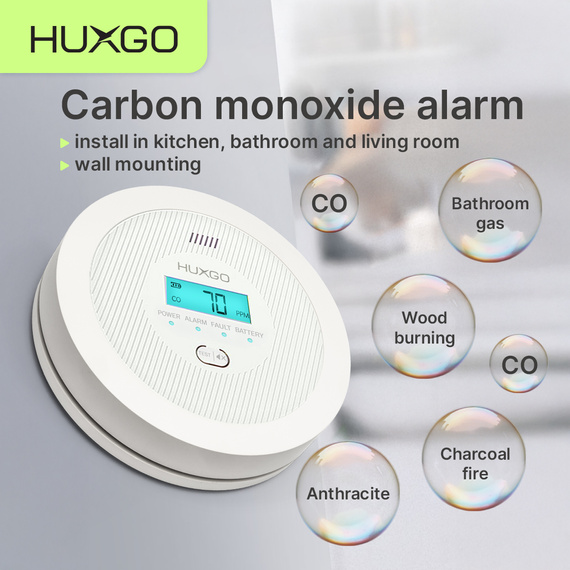 HUXGO® HXAC01 - Kohlenmonoxidmelder - CO-Detektor