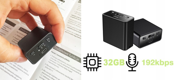 MBG line® Q65 32 Go – enregistreur vocal discret avec aimant, détection sonore et autonomie extra longue