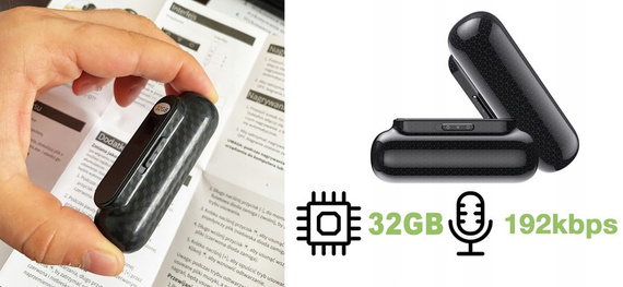 MBG line® Q65 – mini enregistreur vocal espion 32 Go avec détection sonore