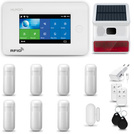 HUXGO® HXA006 - Sistema di allarme wireless WiFi + GSM 4G con 7x Rilevatore di movimento & 1x Sensore per porte e finestre con Sirena senza fili | Allarme casa senza fili Kit con app TUYA